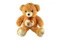 Medvěd s mašlí plyš 70cm hnědý v sáčku 0+