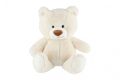 Medvěd sedící, plyš, 45 cm, bílý