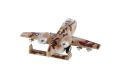 Bojové letadlo na zpětné natažení, kov/plast, 15 cm