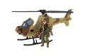 Vrtulník/Helikoptéra s vojákem, plast, 27 x 18 x 11,5 cm