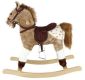 Houpací kůň, světle hnědý, plyšový, na baterie se zvukem