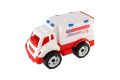 Auto ambulance na volný chod, plast, 20 x 19 x 32 cm