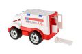 Auto ambulance na volný chod, plast, 20 x 19 x 32 cm