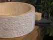 Umyvadlo z přírodního kamene MIRUM 509 Ø45 cm Cream