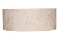 Umyvadlo z přírodního kamene  Mirus 509 na desku Ø40 Cream