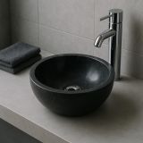 Kamenné umyvadlo leštěný mramor 40 cm Black