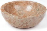 Kamenné umyvadlo leštěný mramor Ø45 cm Yellow