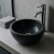 Kamenné umyvadlo leštěný mramor, 45 cm, černé