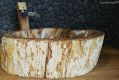 Kamenné umyvadlo ze zkamenělého dřeva 30–40 cm