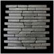 Mozaika z andezitu Parquet Black Candi Alur Style - 1× síťka