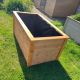 Dřevěný vyvýšený záhon, matná lazura, 156 x 70 x 85 cm
