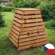 Dřevěný kompostér pyramida 430 l – česká výroba