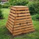 Dřevěný kompostér pyramida 430 l – česká výroba