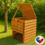 Dřevěný kompostér 600 l,  masiv z české truhlárny