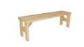 Zahradní dřevěná lavice bez opěradla Darina - bez povrchové úpravy - 150 cm