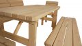 Zahradní dřevěný set Darina- bez povrchové úpravy