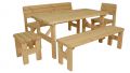 Zahradní dřevěný set Darina- bez povrchové úpravy