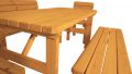 Zahradní dřevěný set Darina - s povrchovou úpravou - STARÝ OŘECH