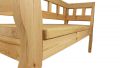 Zahradní RETRO lavice bez povrchové úpravy - 157 cm