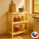 Dřevěný regál z borovice 3 police 93x80x33 cm, česká výroba