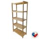 Dřevěný regál 5 polic 173×70×33 cm, borovice, česká výroba