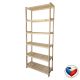 Dřevěný regál 6 polic 213×70×33 cm, borovice, česká výroba