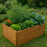 Dřevěný vyvýšený záhon, 163 x 78 x 42 cm