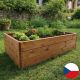 Dřevěný vyvýšený záhon 163 × 78 × 42 cm – masivní smrk