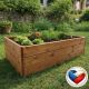 Dřevěný vyvýšený záhon 163 × 78 × 42 cm – masivní smrk