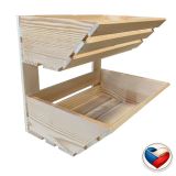 Dvoupatrová bedýnka na ovoce 27×34×30 cm, česká výroba