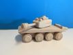 Dřevěný tank, 22 x 8 x 10 cm