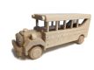 Dřevěný autobus, 30 x 10 x 12 cm