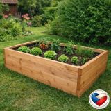 Dřevěný vyvýšený záhon 156 × 96 × 36 cm – masivní smrk