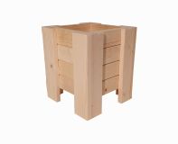 Dřevěný květináč, 26 x 26 x 30 cm