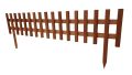 Dřevěný plůtek k záhonům, borovice/smrk, 100 x 20/35 x 4 cm