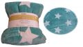 Deka z mikrovlákna 150 x 200 cm - STARS MINT