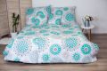 Bavlněné ložní povlečení 3 dílné Dita - Mandala tyrkys