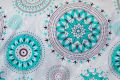 Bavlněné ložní povlečení 3 dílné Dita - Mandala tyrkys
