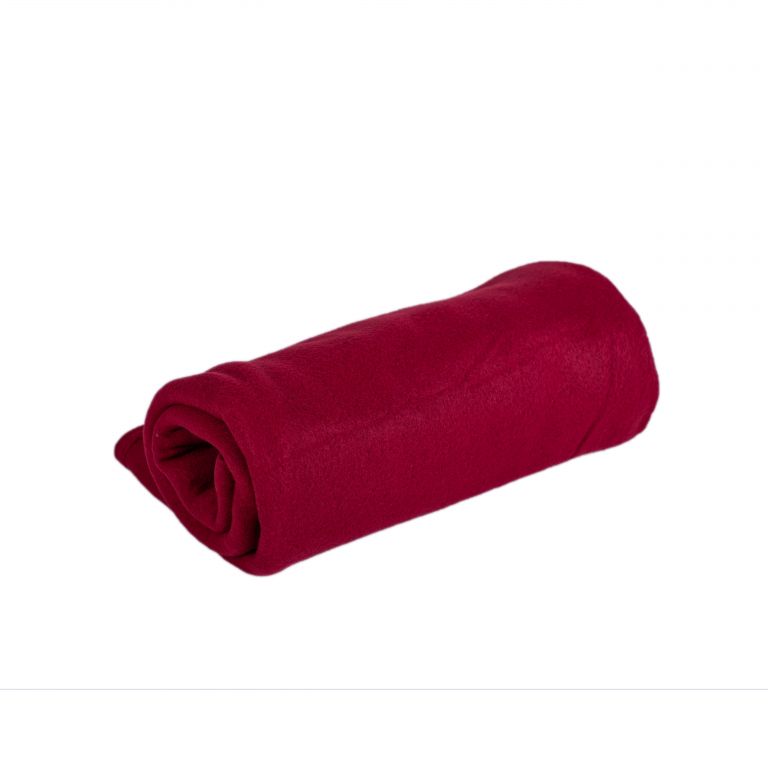 Deka fleece - červená, 150 x 200 cm