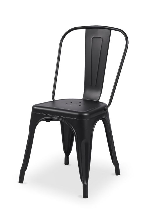 Bistro židle Paris inspirovaná TOLIX - černá