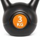 Kettlebell 3 kg plastový s cementovou výplní