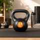 Kettlebell 14 kg plastový s cementovou výplní