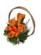 Květinový košík malé velikosti, oranžová