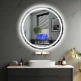 IREDA Koupelnové zrcadlo s osvětlením, 70cm, reproduktor