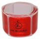 Samolepící páska reflexní 100 x 5 cm, dělená, červená