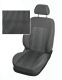 Potahy sedadel, sada 1 + 2, černo - šedé