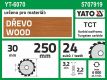 Kotouč na dřevo 250 x 30 mm 24z