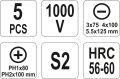 Sada šroubováků 5 ks izolované 1kV