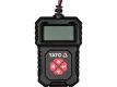 Tester autobaterií s LCD displejem, 12V, 100-2000A, YATO
