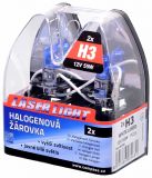 Žárovka 12V, H3 55W Pk22s WHITE LASER, 2ks